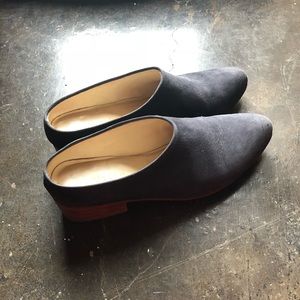 Nisolo Sofia Slip On in navy suede (discontinued)